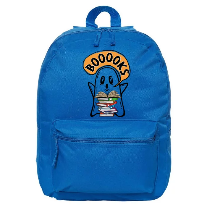 Booooks Ghost Halloween Reading Book Teacher Gift 16 in Basic Backpack