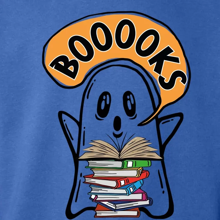 Booooks Ghost Halloween Reading Book Teacher Gift Toddler Hoodie