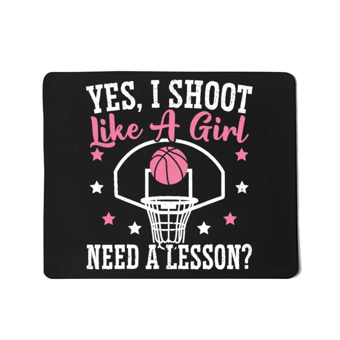 Basketball Girl Hoop Junkie Sport Lover Basketball Player Mousepad