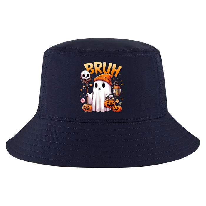 Bruh Ghost Halloween Cute Ghost Trick Or Treat Cool Comfort Performance Bucket Hat