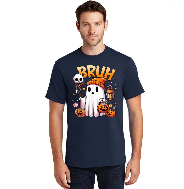 Bruh Ghost Halloween Cute Ghost Trick Or Treat Tall T-Shirt