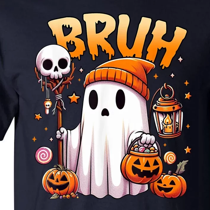 Bruh Ghost Halloween Cute Ghost Trick Or Treat Tall T-Shirt