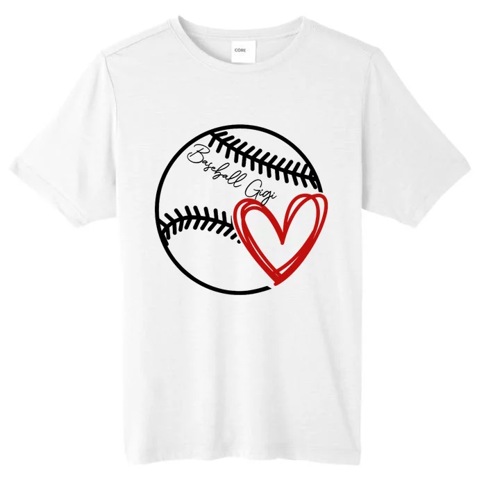 Baseball Gigi Heart, Funny Baseball Lover Raglan Baseball Tee ChromaSoft Performance T-Shirt