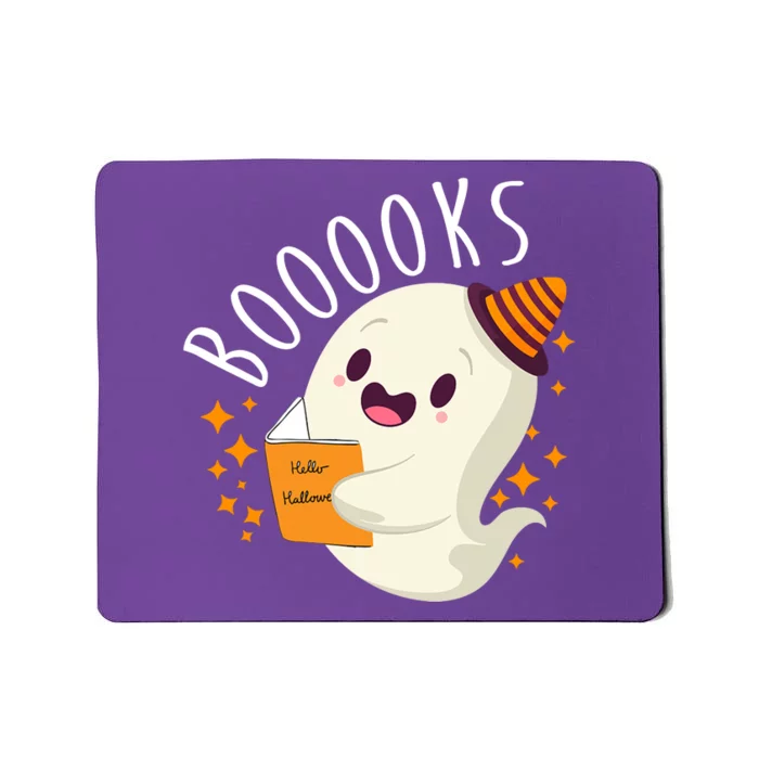 Books Ghost Halloween Cute Funny Mousepad