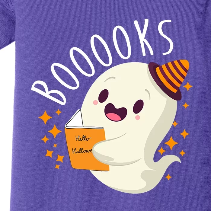 Books Ghost Halloween Cute Funny Baby Bodysuit