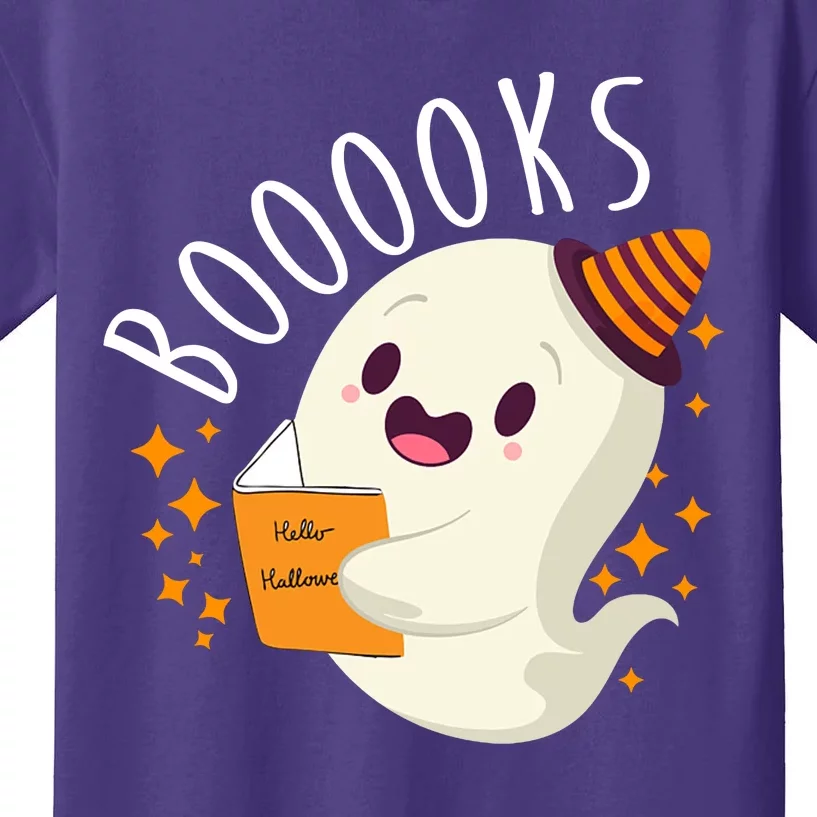 Books Ghost Halloween Cute Funny Kids T-Shirt