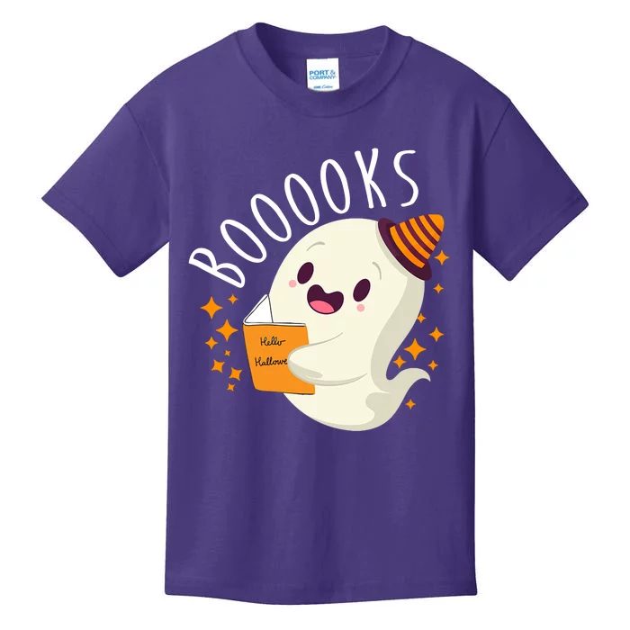 Books Ghost Halloween Cute Funny Kids T-Shirt