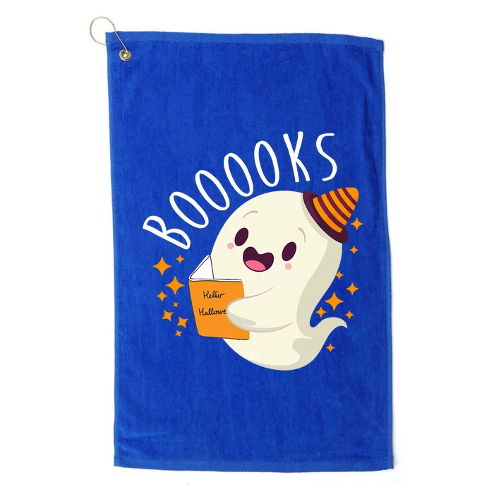 Books Ghost Halloween Cute Funny Platinum Collection Golf Towel