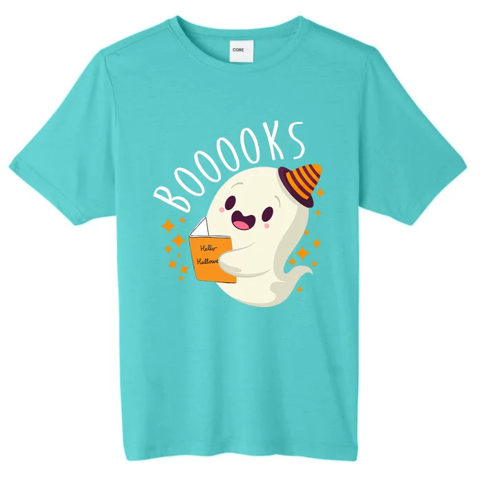 Books Ghost Halloween Cute Funny ChromaSoft Performance T-Shirt