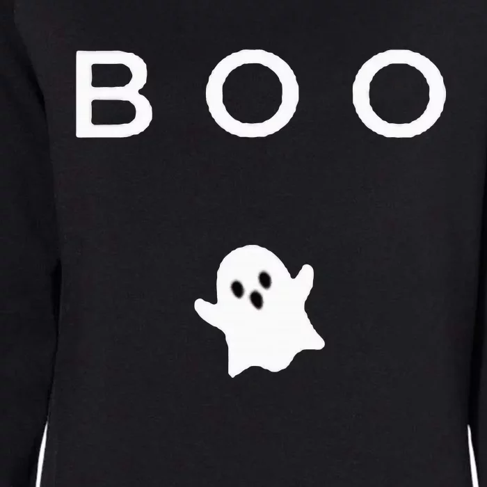 Boo Ghost Halloween Subtle Minimal Fall Funny Trick Treat Womens California Wash Sweatshirt