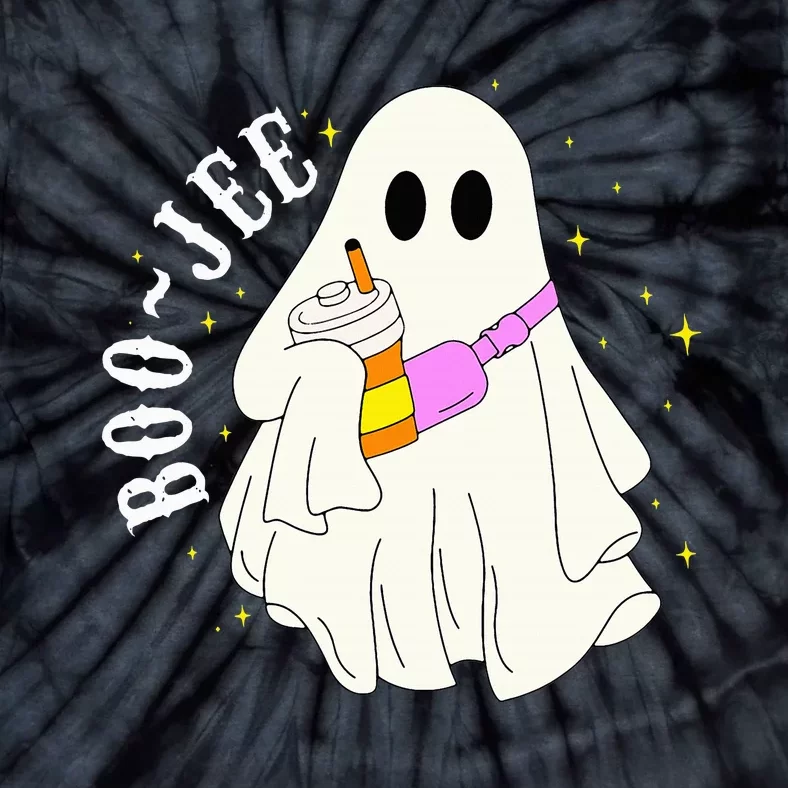 BooJee Ghost Halloween Costume Spooky Season Fun Tie-Dye T-Shirt