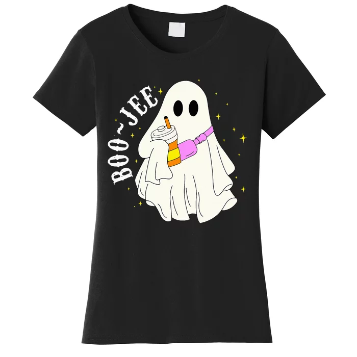 BooJee Ghost Halloween Costume Spooky Season Fun Women's T-Shirt