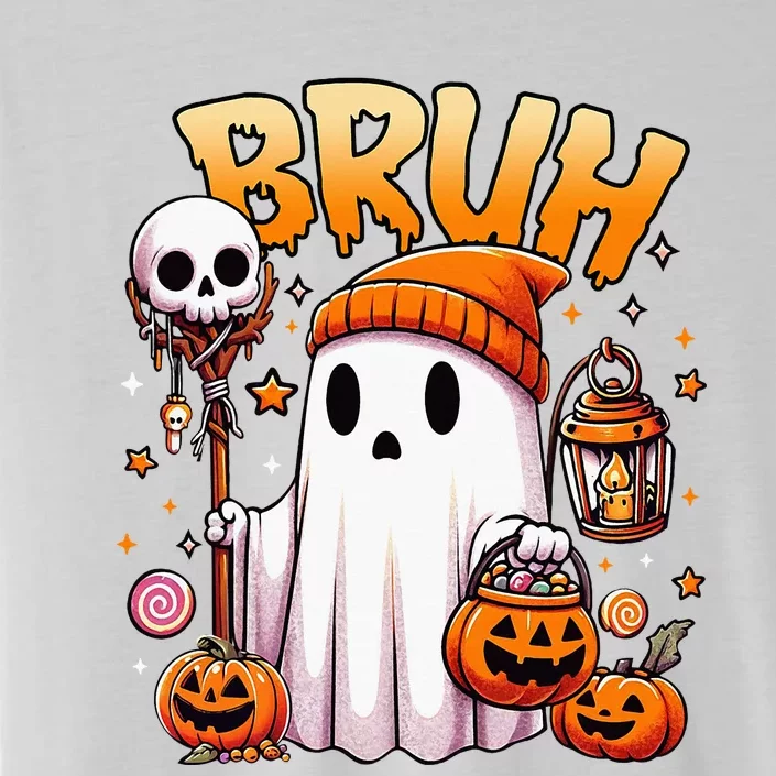 Bruh Ghost Halloween Cute Ghost Trick Or Treat Candy ChromaSoft Performance T-Shirt