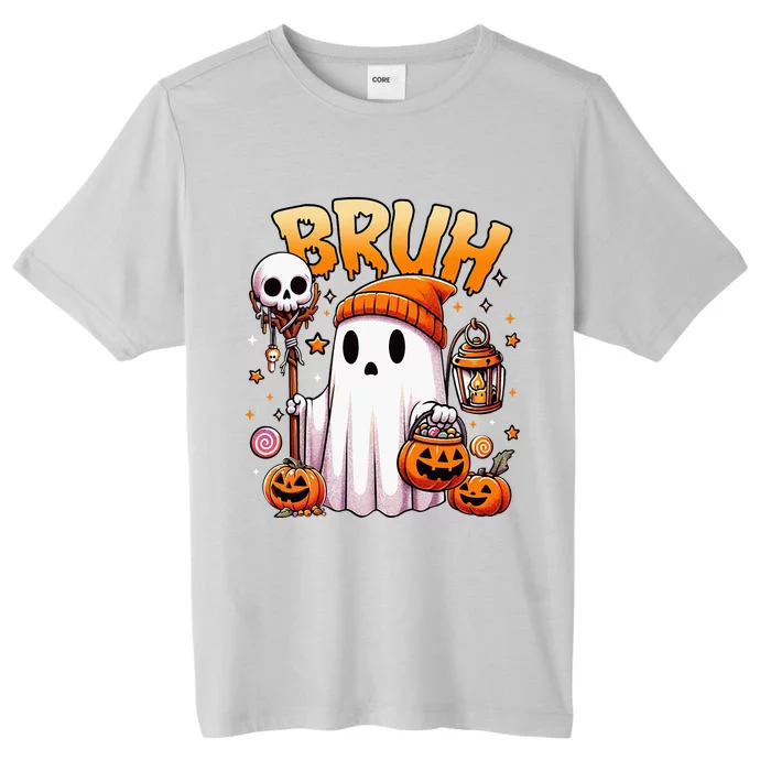 Bruh Ghost Halloween Cute Ghost Trick Or Treat Candy ChromaSoft Performance T-Shirt