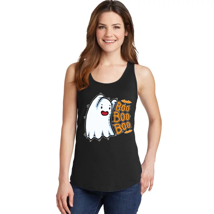 Boo Ghost Halloween Cute Ladies Essential Tank