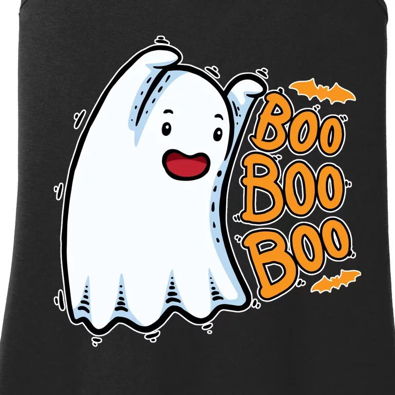 Boo Ghost Halloween Cute Ladies Essential Tank