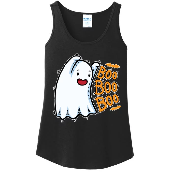 Boo Ghost Halloween Cute Ladies Essential Tank