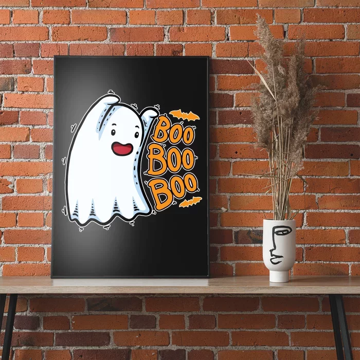 Boo Ghost Halloween Cute Poster