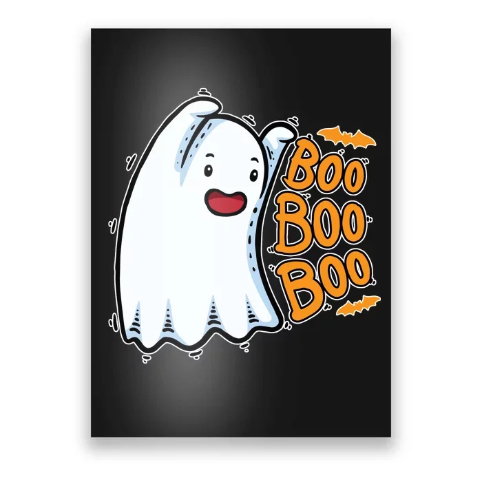 Boo Ghost Halloween Cute Poster