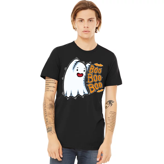 Boo Ghost Halloween Cute Premium T-Shirt