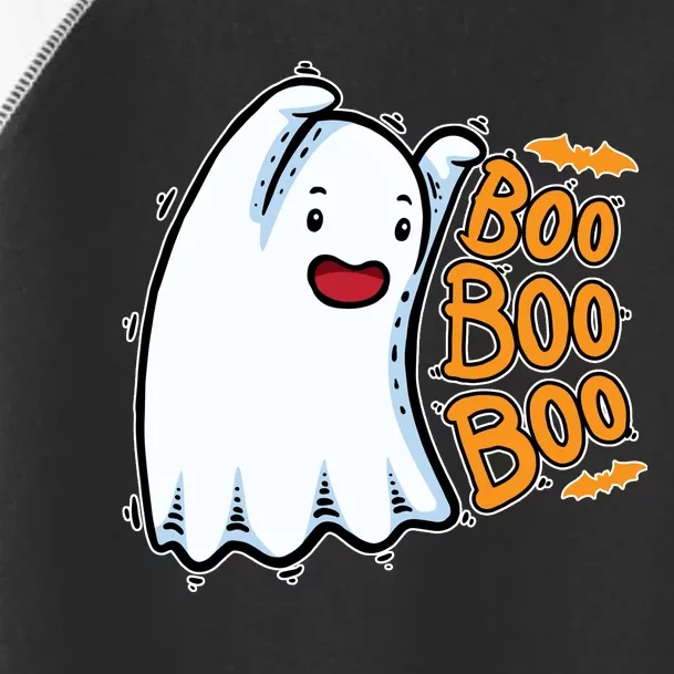 Boo Ghost Halloween Cute Toddler Fine Jersey T-Shirt