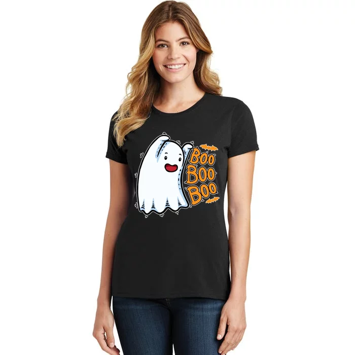 Boo Ghost Halloween Cute Women's T-Shirt