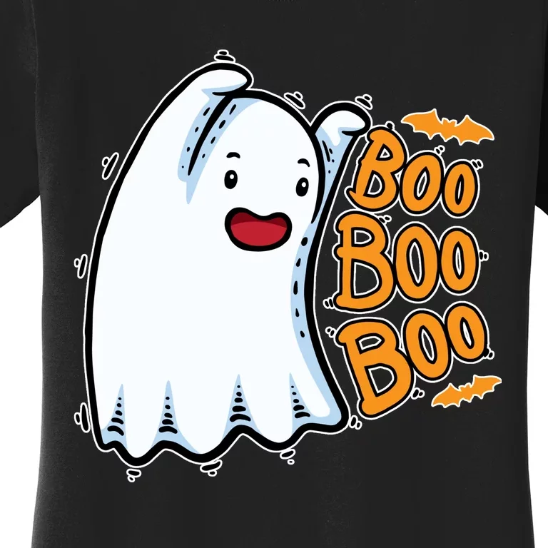 Boo Ghost Halloween Cute Women's T-Shirt