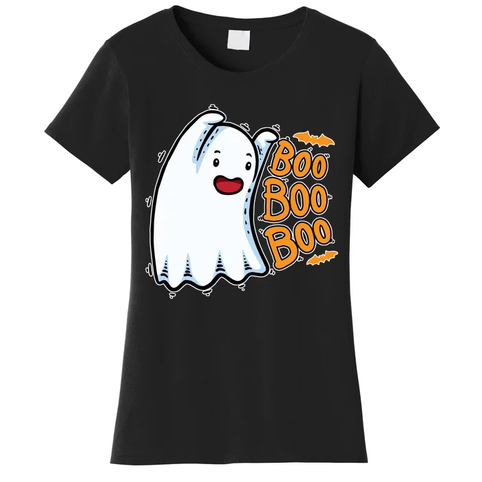 Boo Ghost Halloween Cute Women's T-Shirt