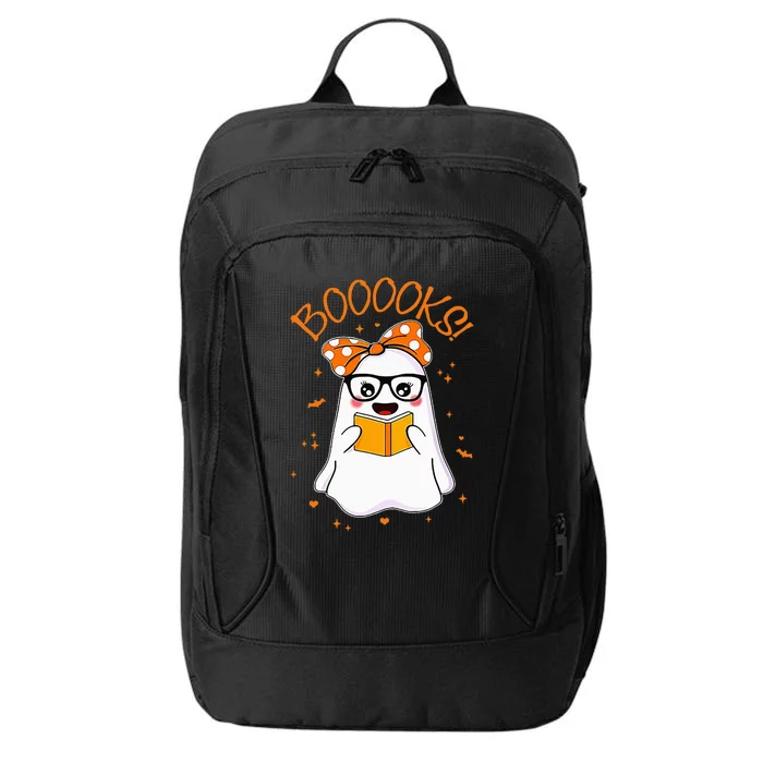 Booooks Ghost Halloween Teacher Book Library Reading City Backpack