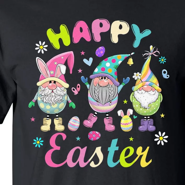 Bunny Gnome Hug Easter Eggs Happy Easter Day Tall T-Shirt