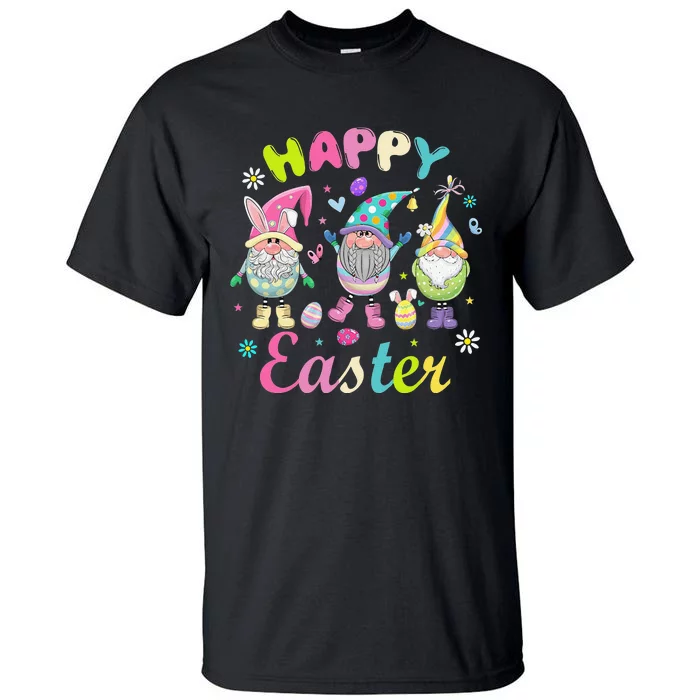 Bunny Gnome Hug Easter Eggs Happy Easter Day Tall T-Shirt