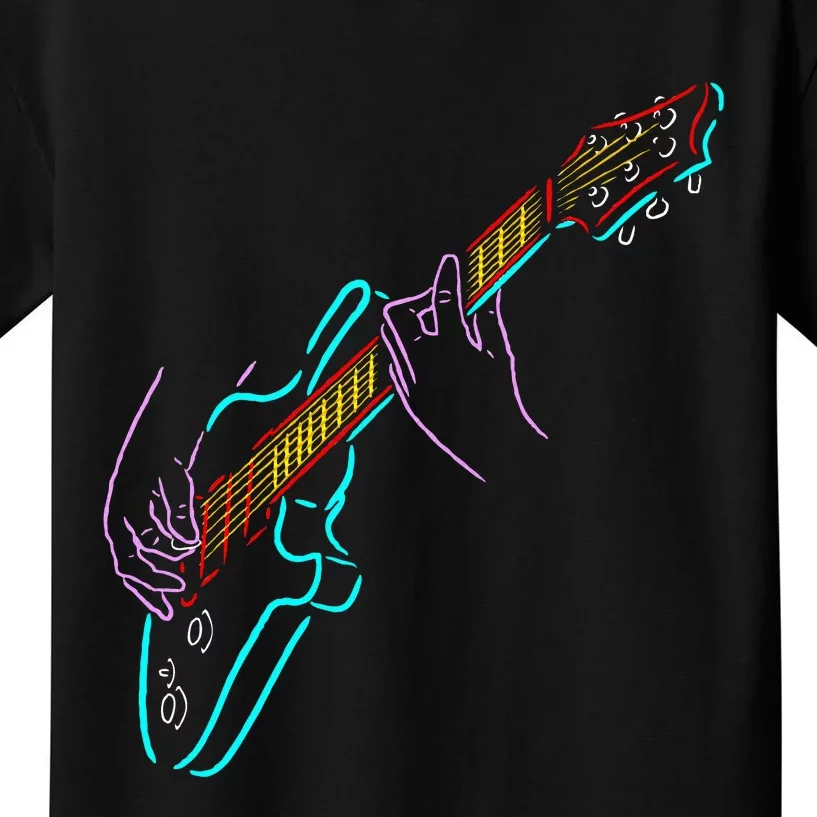 Bass Guitarists Hands Rock And Roll Kids T-Shirt