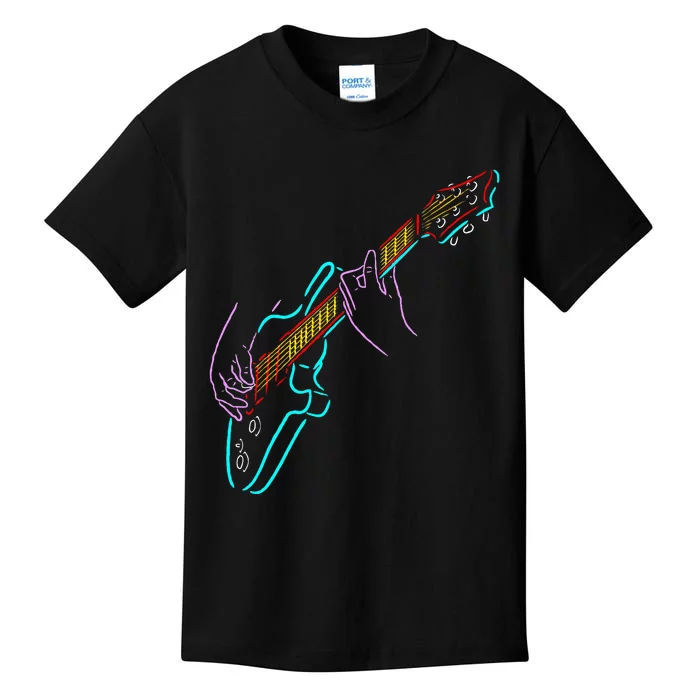 Bass Guitarists Hands Rock And Roll Kids T-Shirt