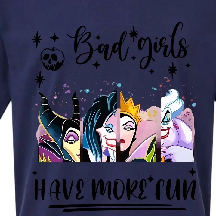 Bad Girl Have More Fun Night Out Vacations Villain Queen Witch Sueded Cloud Jersey T-Shirt