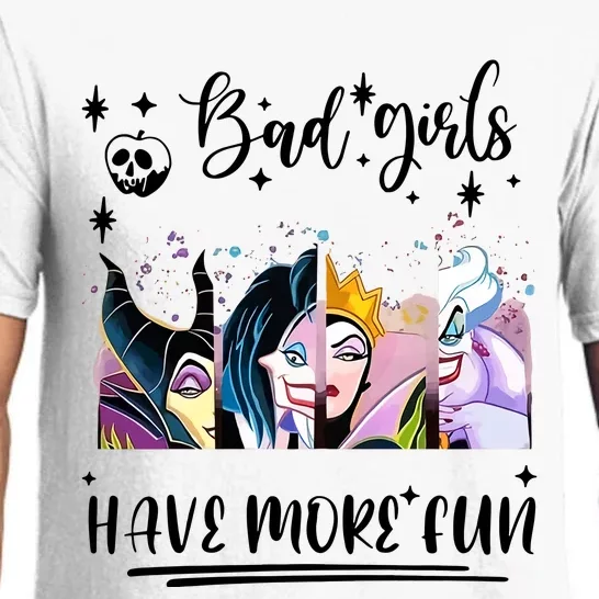 Bad Girl Have More Fun Night Out Vacations Villain Queen Witch Pajama Set