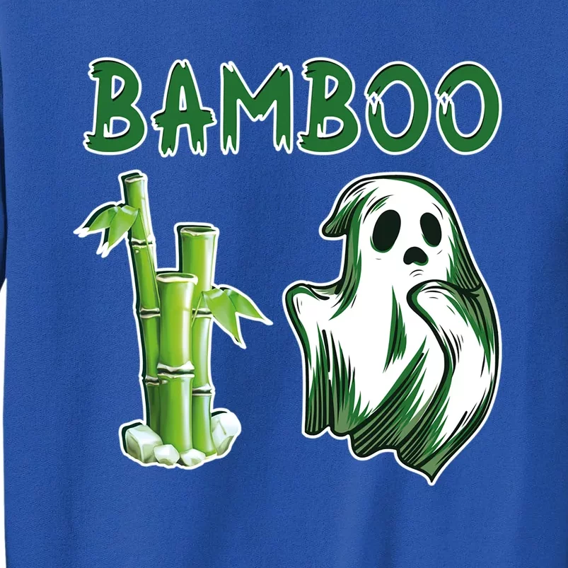 Bamboo Ghostly Halloween Ghost Plant Lover Halloween Gift Tall Sweatshirt