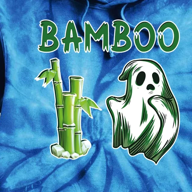 Bamboo Ghostly Halloween Ghost Plant Lover Halloween Gift Tie Dye Hoodie