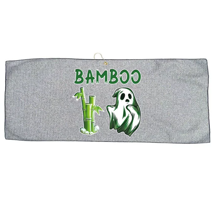 Bamboo Ghostly Halloween Ghost Plant Lover Halloween Gift Large Microfiber Waffle Golf Towel