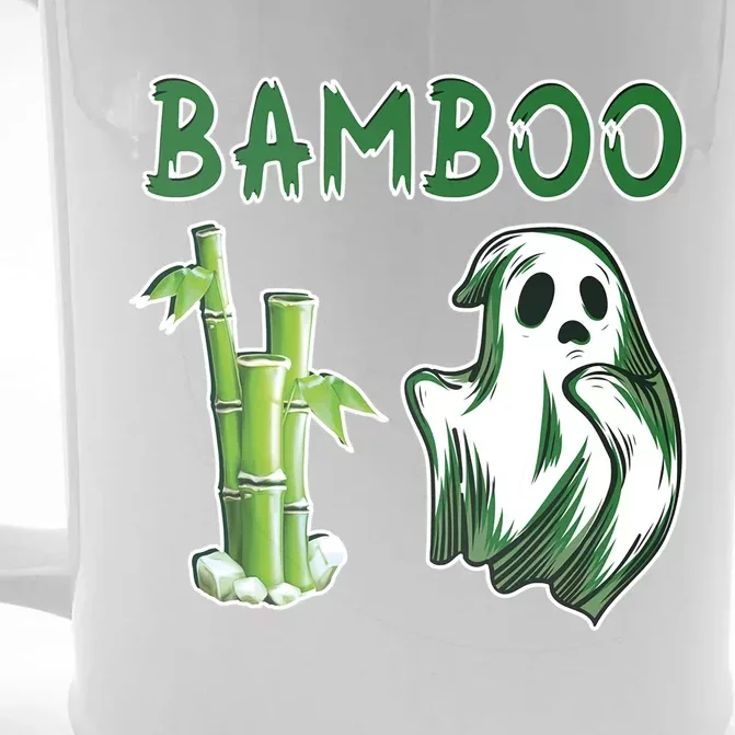 Bamboo Ghostly Halloween Ghost Plant Lover Halloween Gift Front & Back Beer Stein