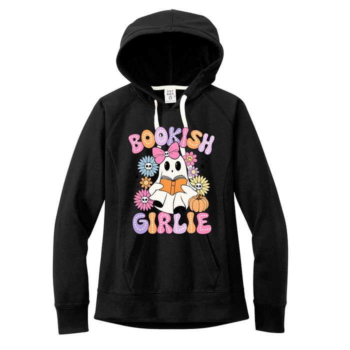 Bookish Girlie Halloween Book Lover Ghoul Ghost Women's Fleece Hoodie