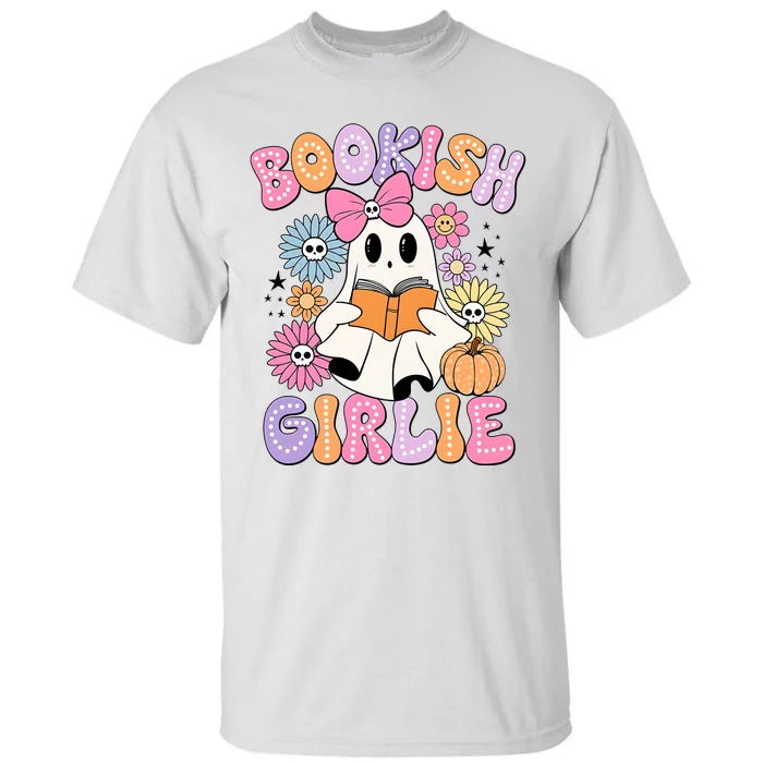 Bookish Girlie Halloween Book Lover Ghoul Ghost Tall T-Shirt