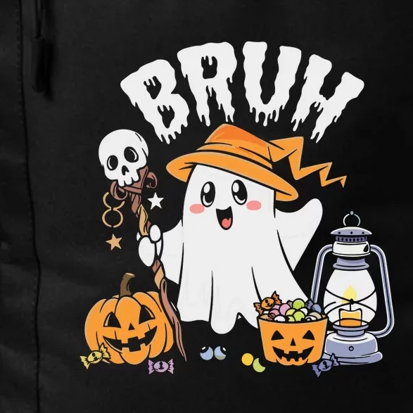 Bruh Ghost Halloween Cute Ghost Candy Daily Commute Backpack