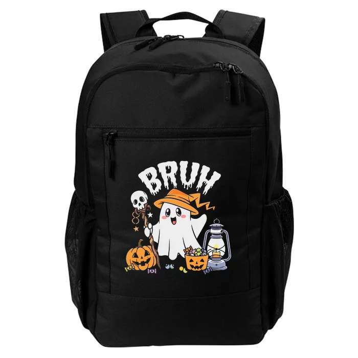 Bruh Ghost Halloween Cute Ghost Candy Daily Commute Backpack