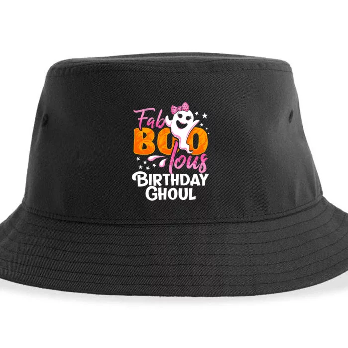 Birthday Ghoul Halloween Girl Fab BOO Lous Fabolous Sustainable Bucket Hat