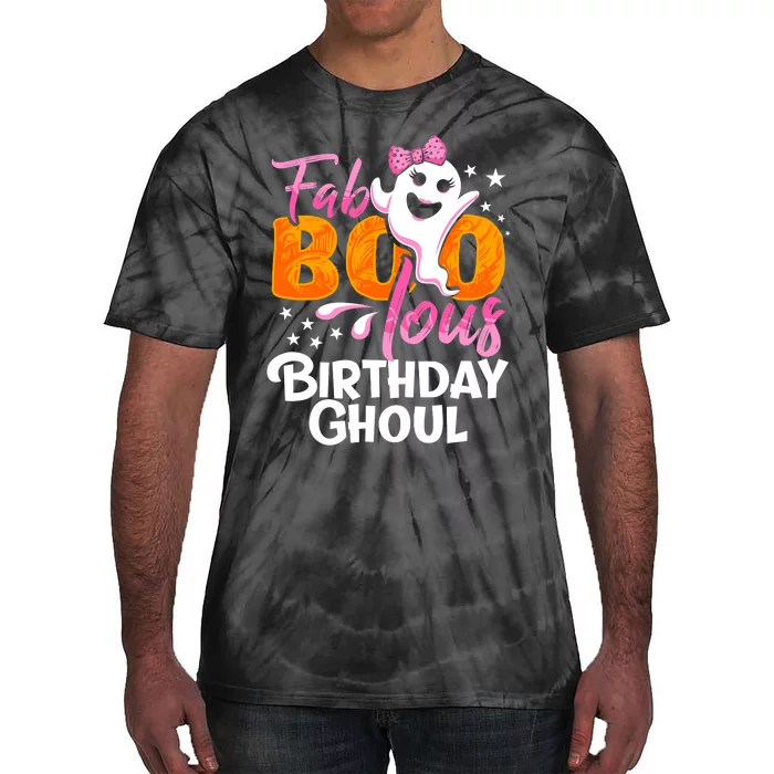 Birthday Ghoul Halloween Girl Fab BOO Lous Fabolous Tie-Dye T-Shirt