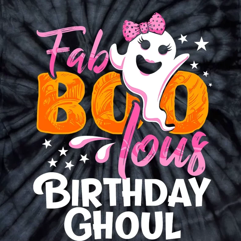 Birthday Ghoul Halloween Girl Fab BOO Lous Fabolous Tie-Dye T-Shirt