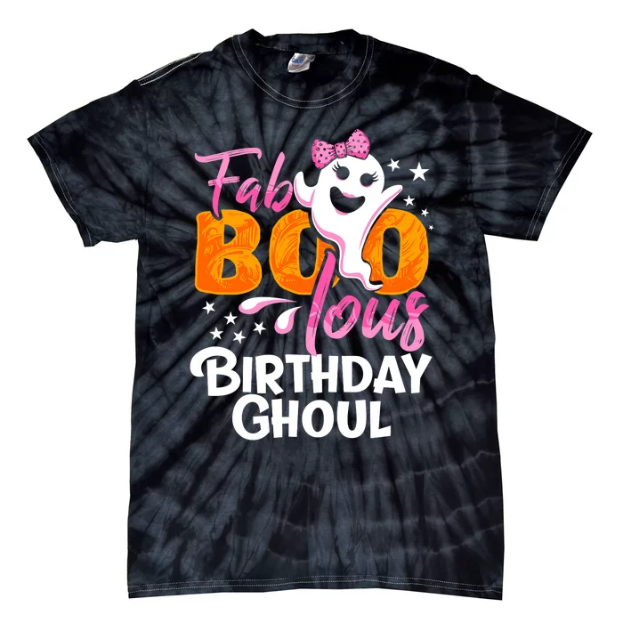 Birthday Ghoul Halloween Girl Fab BOO Lous Fabolous Tie-Dye T-Shirt