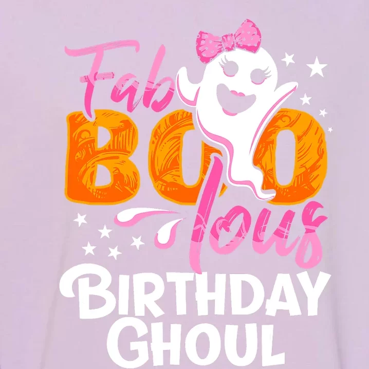 Birthday Ghoul Halloween Girl Fab BOO Lous Fabolous Garment-Dyed Sweatshirt