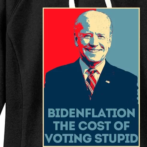 Bidenflation Gift Inflation Gas Prices Gift Biden Gift Women's Fleece Hoodie