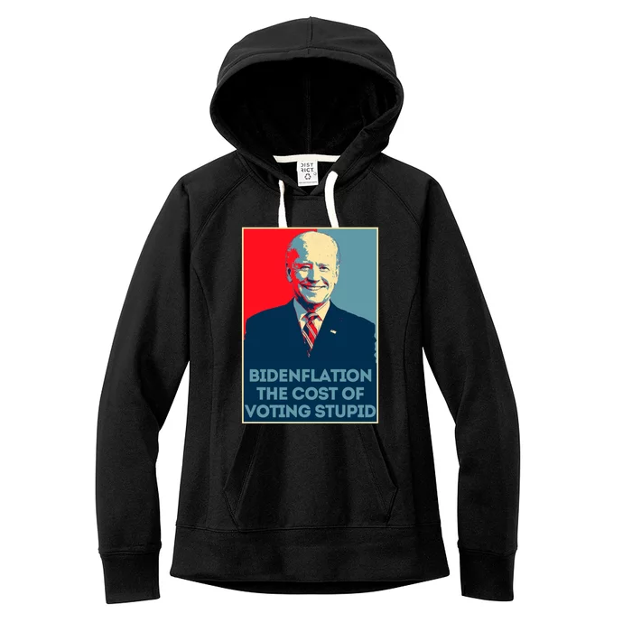 Bidenflation Gift Inflation Gas Prices Gift Biden Gift Women's Fleece Hoodie